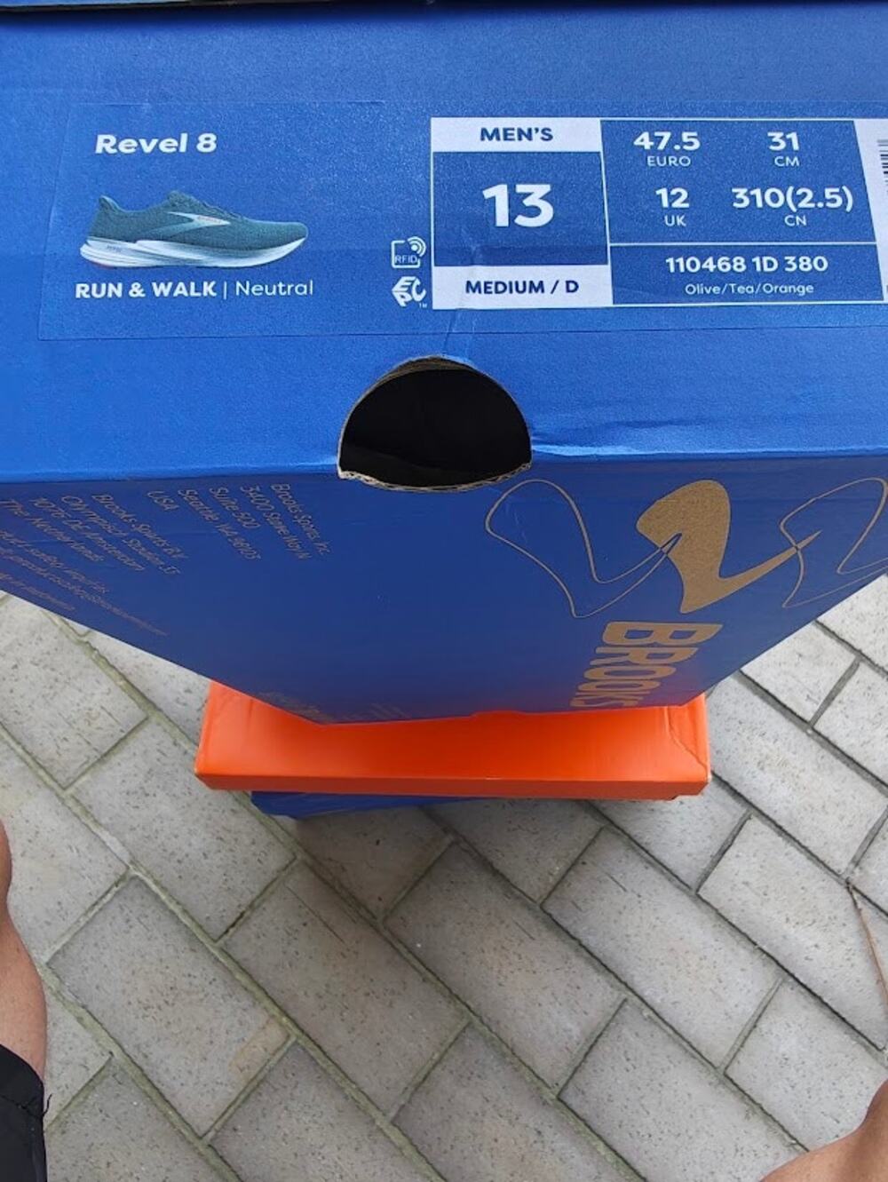 BROOKS sneakers Revel 8 size 13 previously worn Good condition